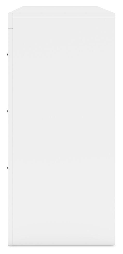 Binterglen Dresser in White, alternate side view