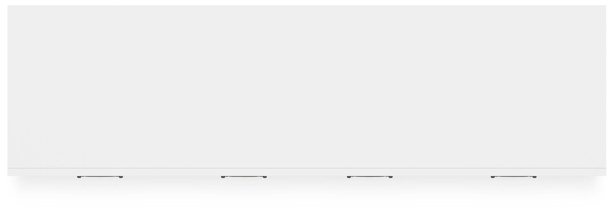 Binterglen Dresser in White, top view