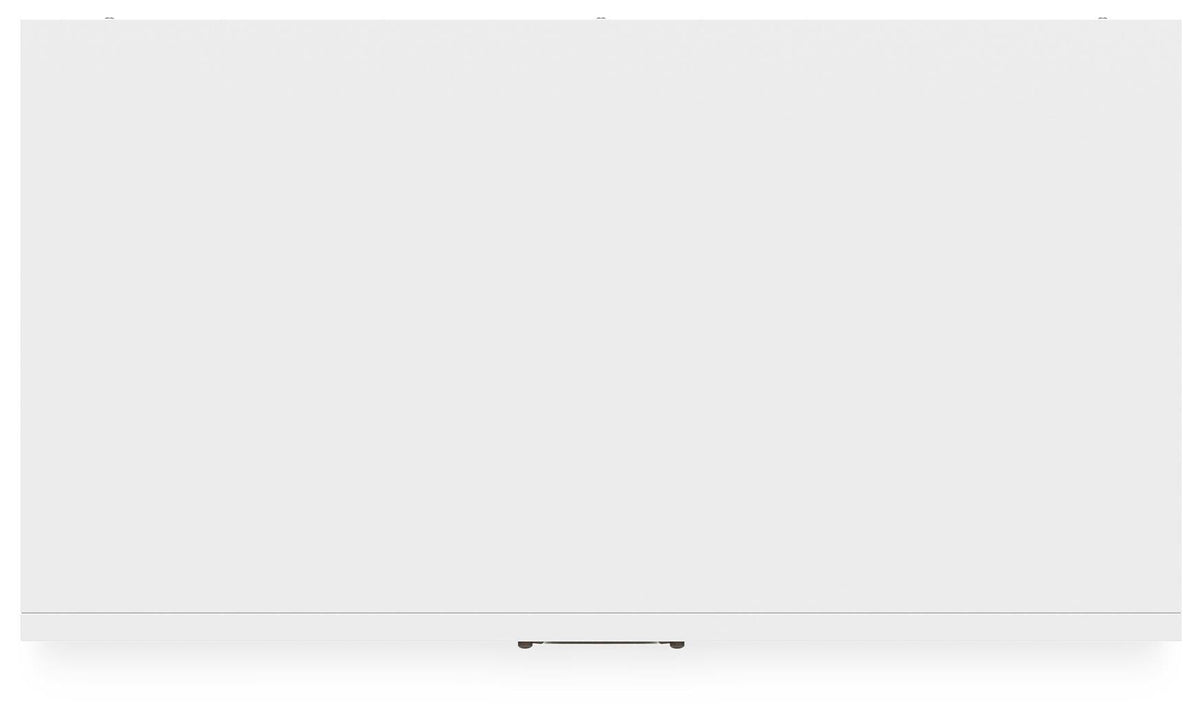 Binterglen Chest of Drawers in White, top view