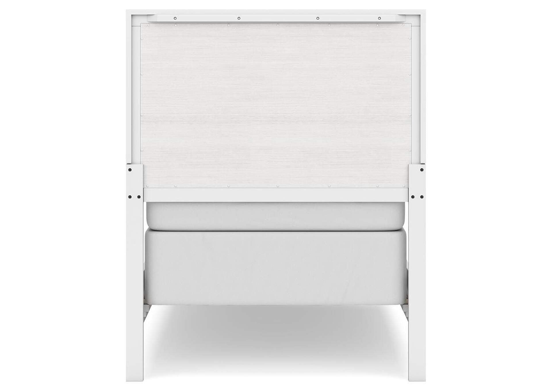 Binterglen Twin Panel Bed with Mirrored Dresser and 2 Nightstands