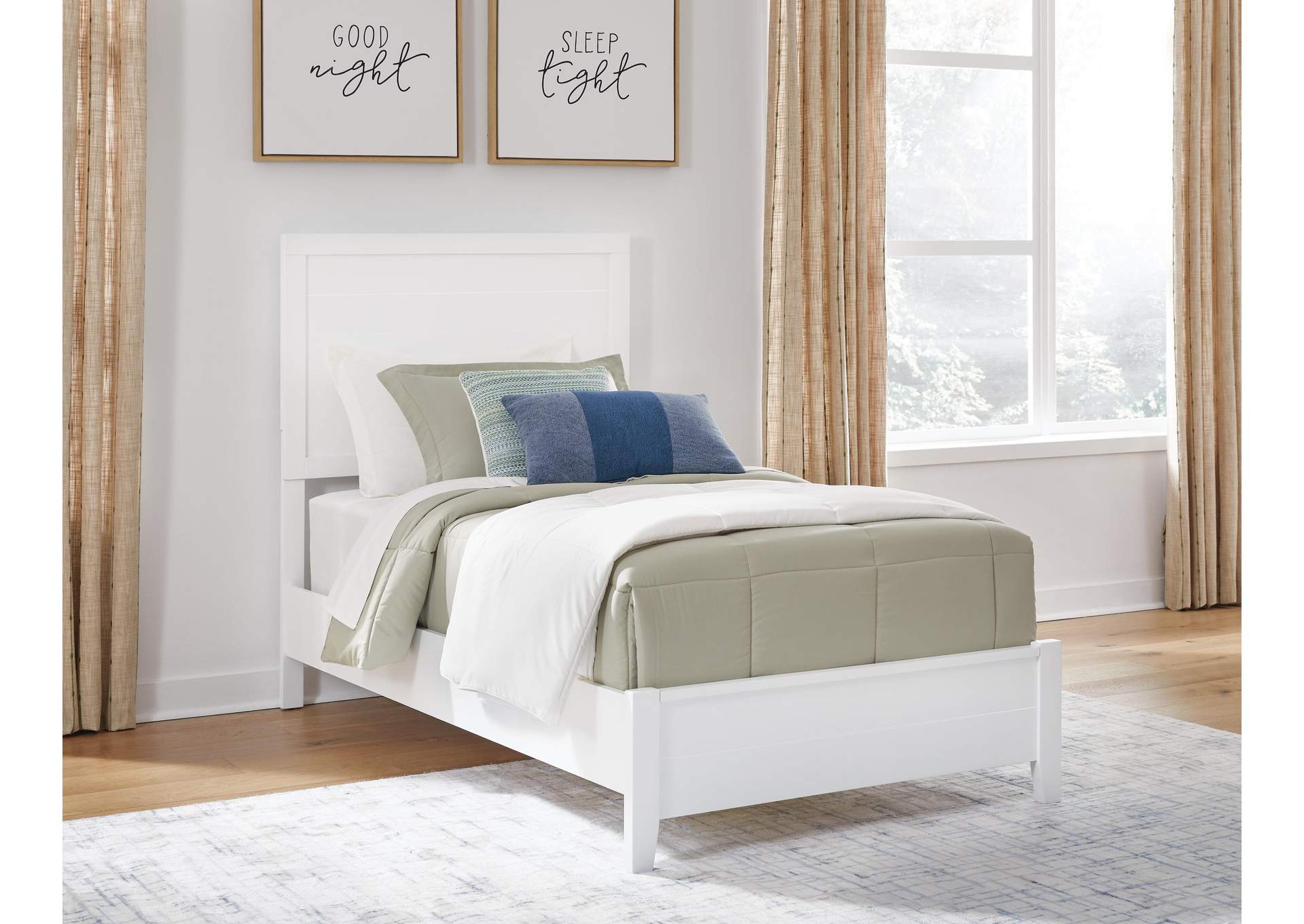 Binterglen Twin Panel Bed with Dresser and 2 Nightstands