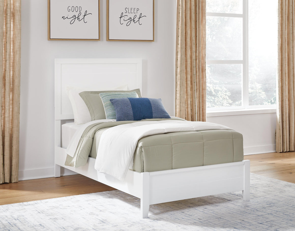 Binterglen Twin Panel Bed in White, alternate view 2