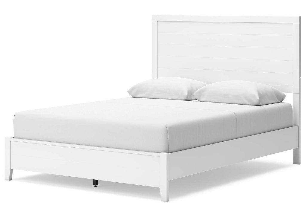Binterglen Queen Panel Bed, Dresser, Mirror and 2 Nightstands angled view