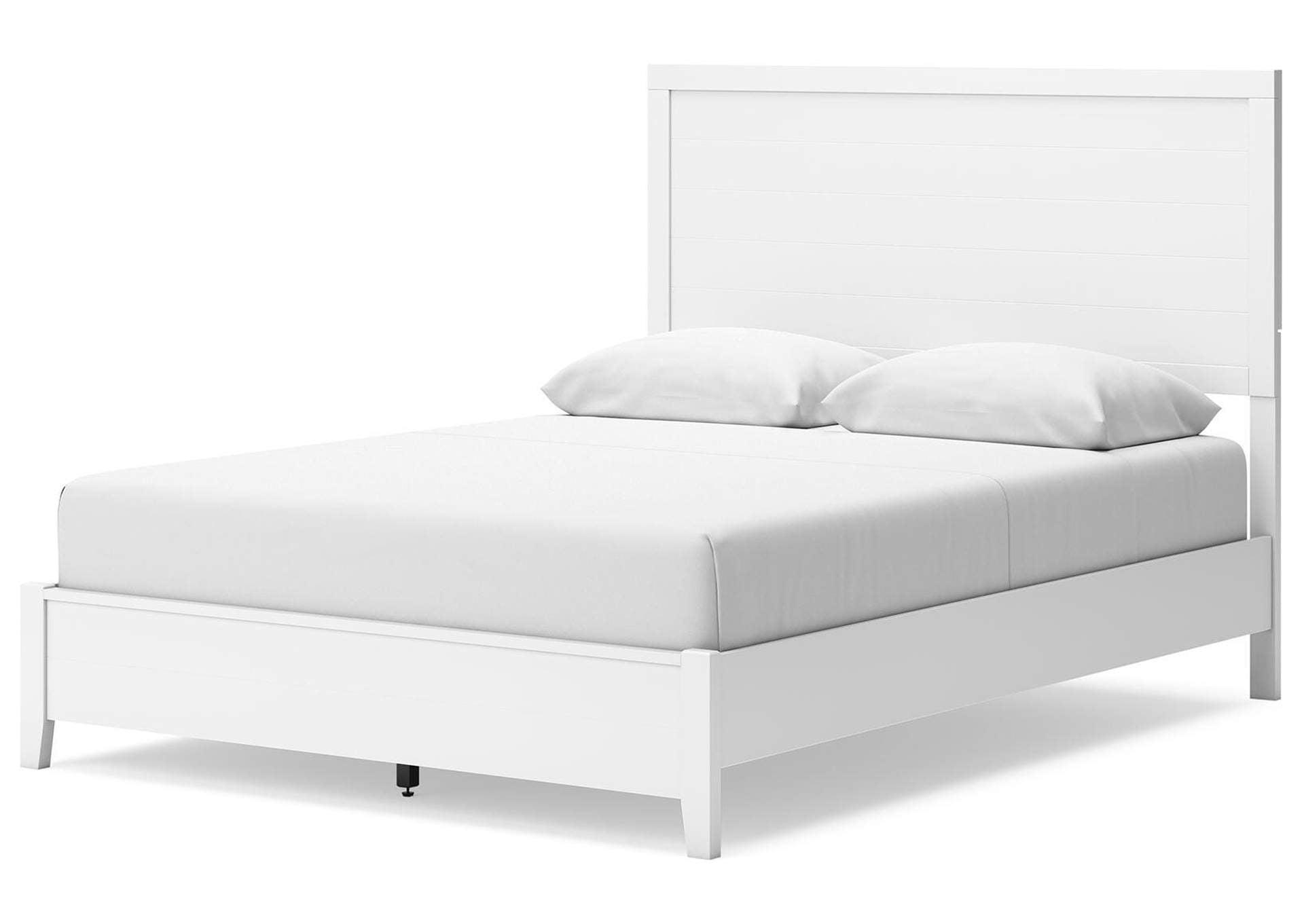 Binterglen Queen Panel Bed, Dresser, Mirror and 2 Nightstands angled view