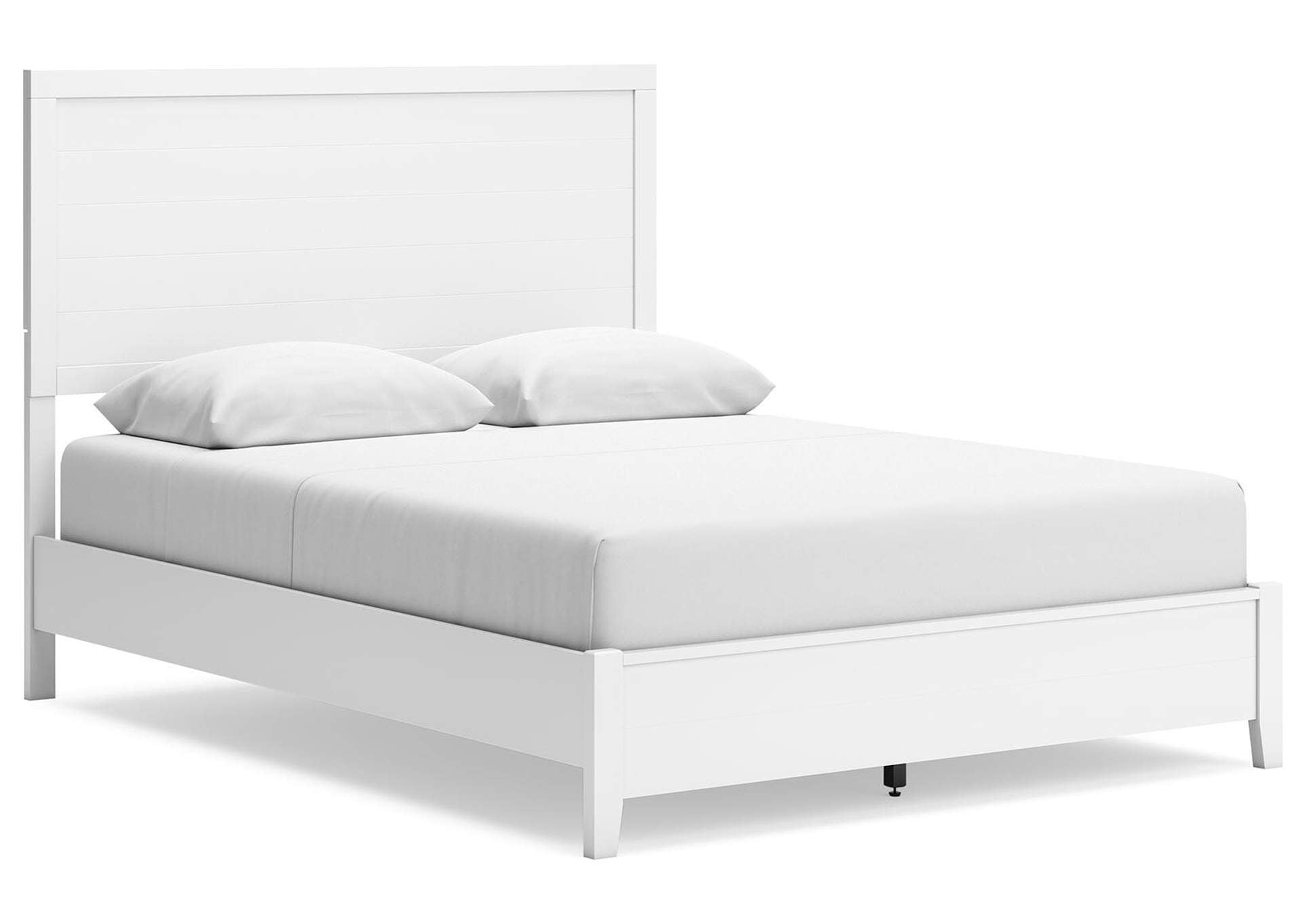 Binterglen Queen Panel Bed, Dresser, Mirror and 2 Nightstands angled view