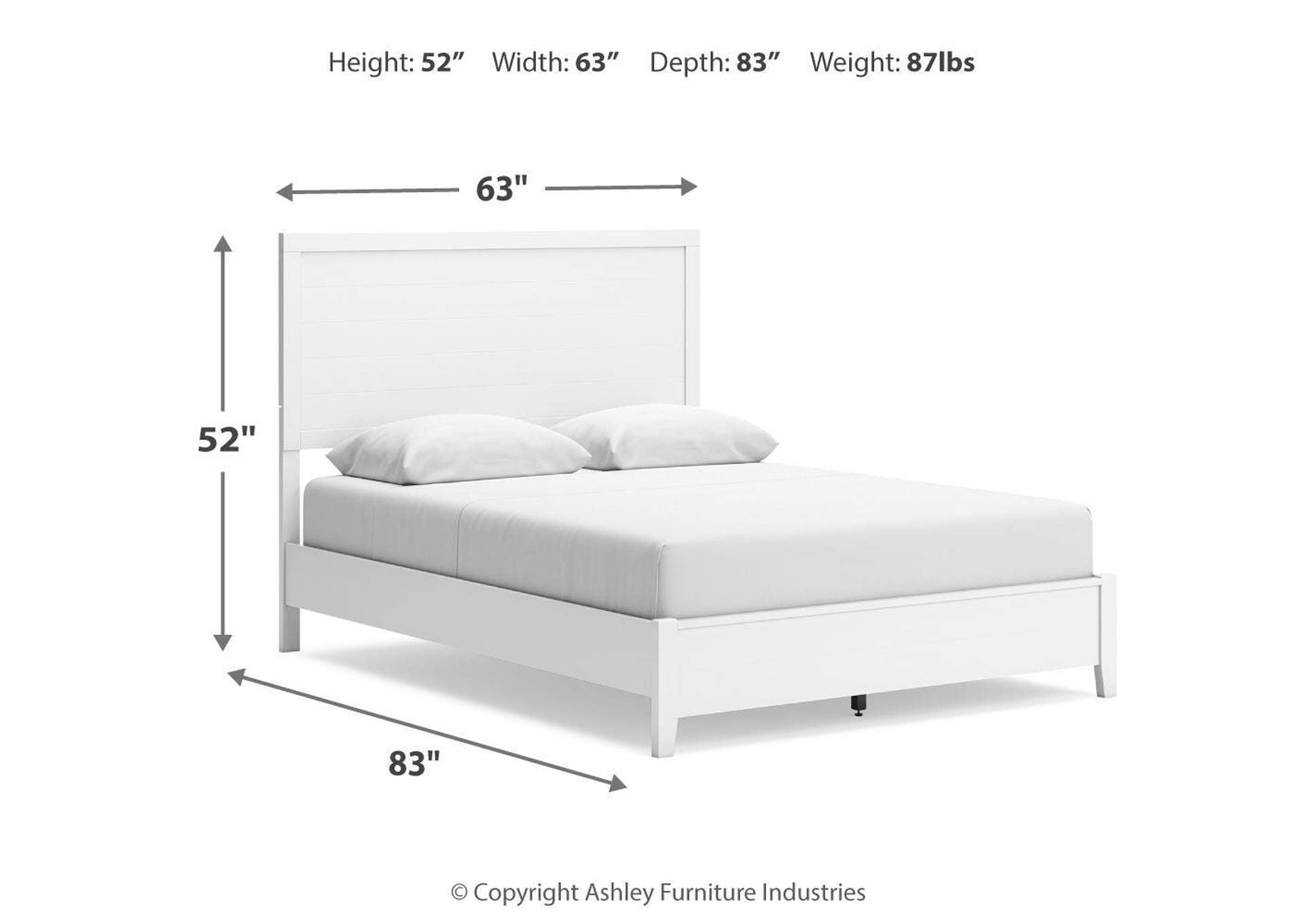 Binterglen Queen Panel Bed with Dresser dimensions