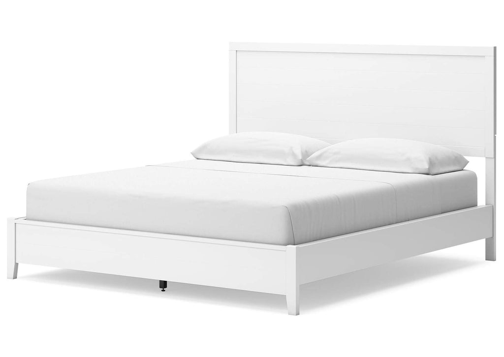 Binterglen California King Panel Bed, Dresser and 2 Nightstands angled view