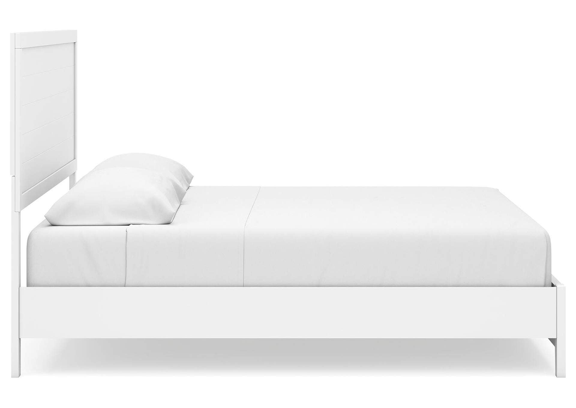Binterglen King Panel Bed and 2 Nightstands side view