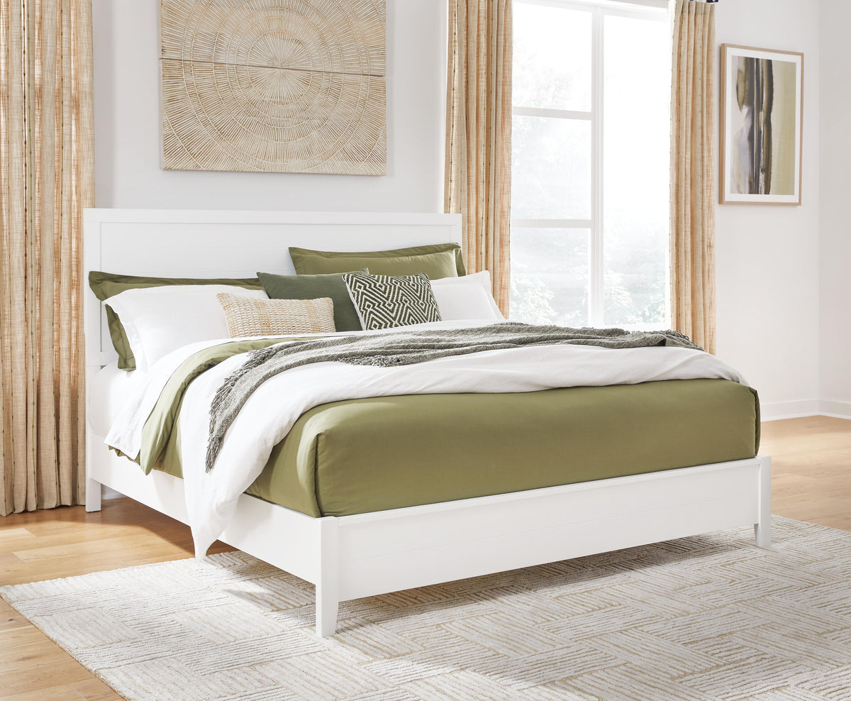 Binterglen California King Panel Bed in White, alternate view 2