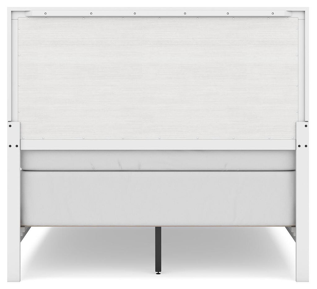Binterglen Full Panel Bed in White, back view