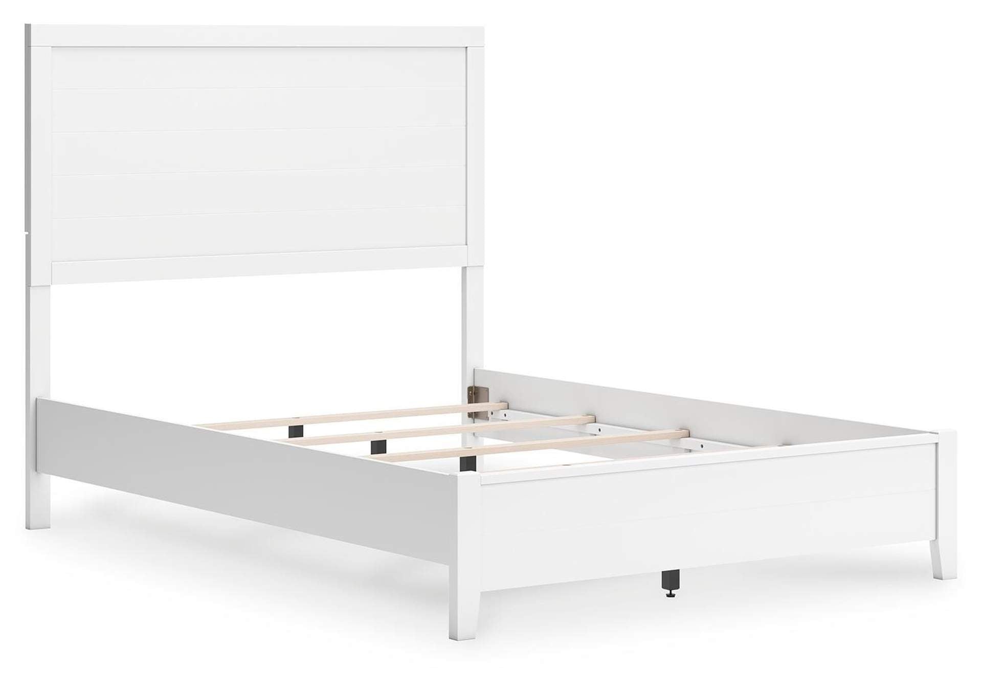 Binterglen Full Panel Bed with Mirrored Dresser and 2 Nightstands angled view