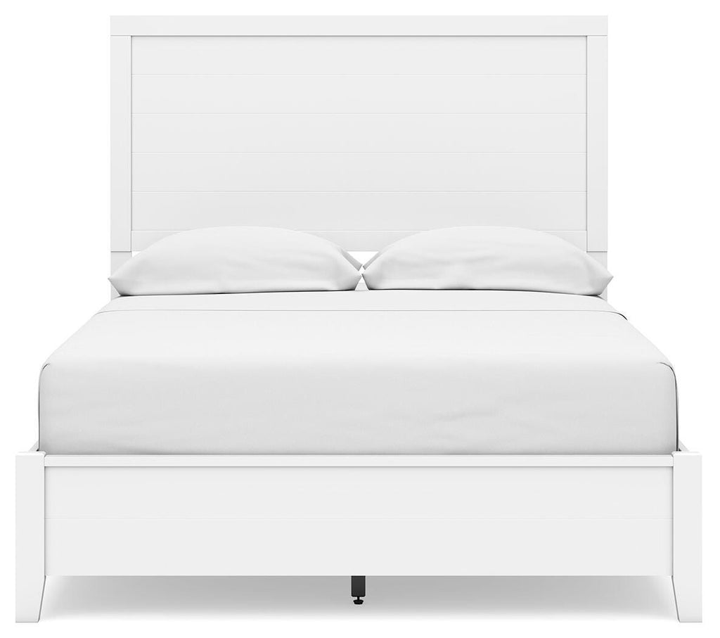 Binterglen Full Panel Bed in White, front view