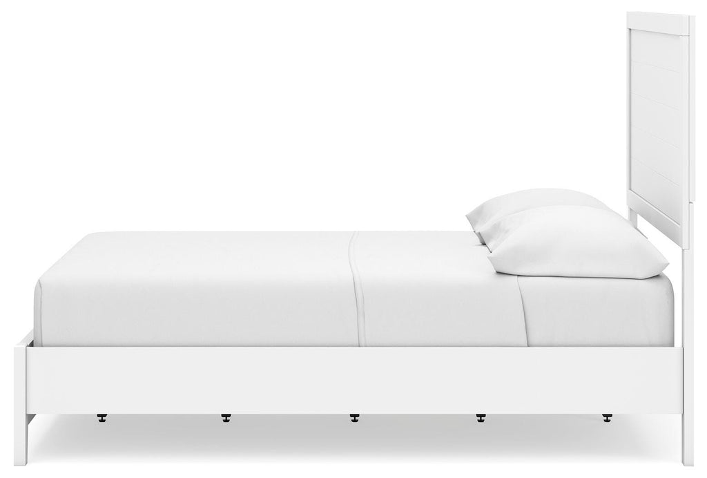 Binterglen Full Panel Bed in White, alternate side view