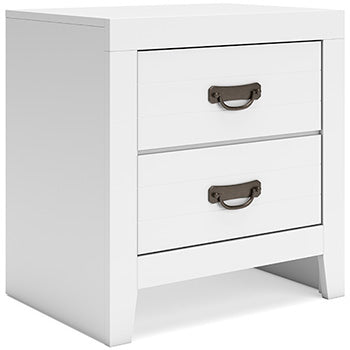 Binterglen Nightstand in White, angle view