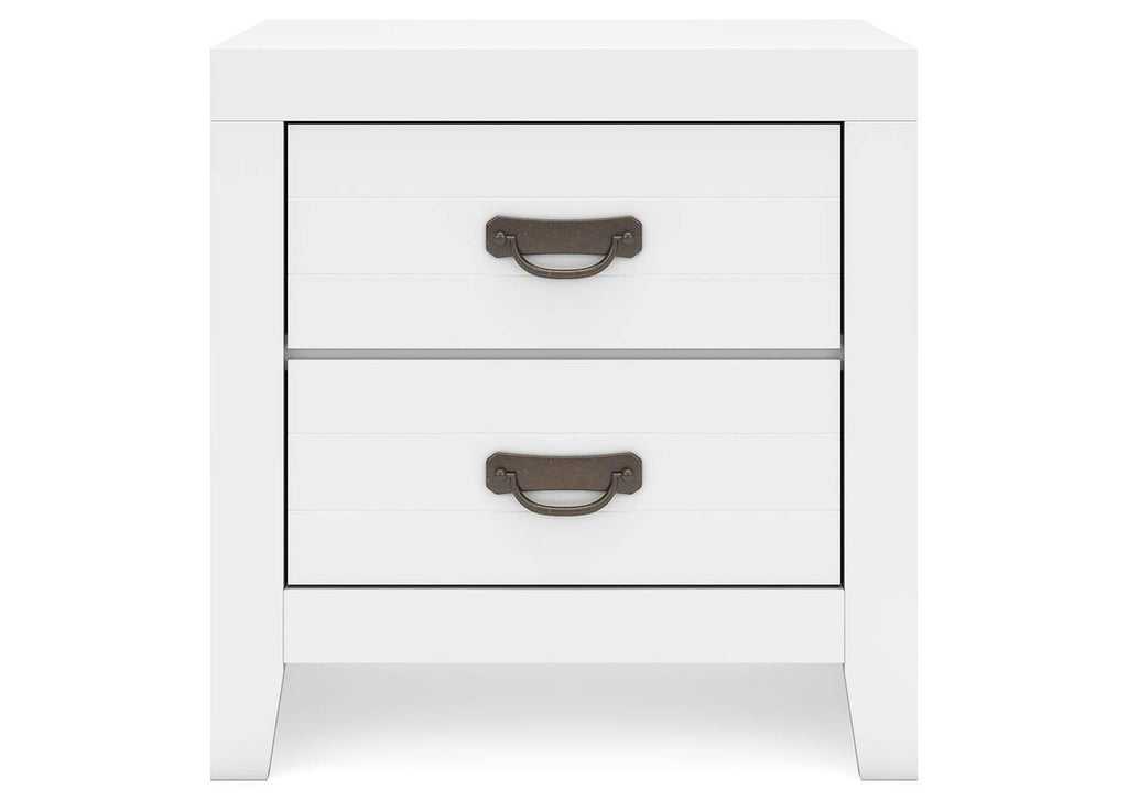 Binterglen Twin Panel Bed with Mirrored Dresser and 2 Nightstands
