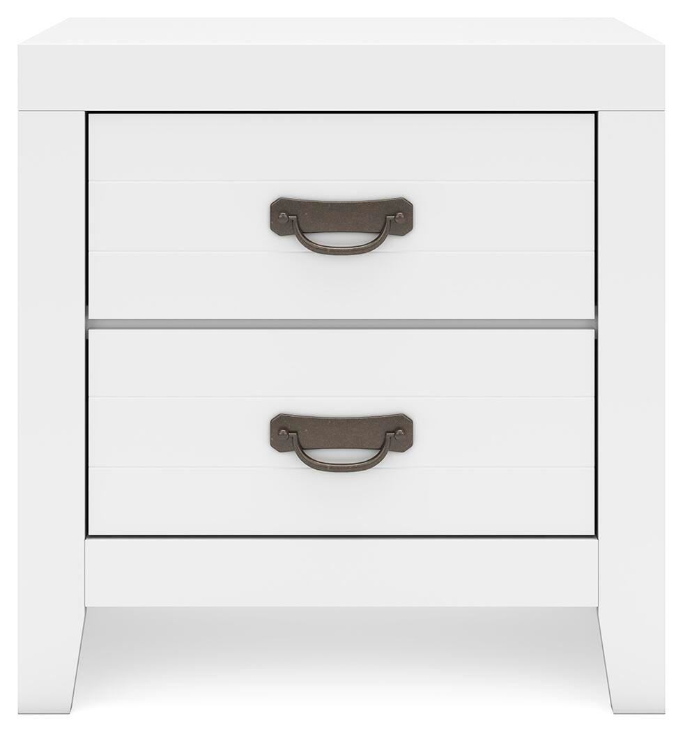 Binterglen Nightstand in White, front view