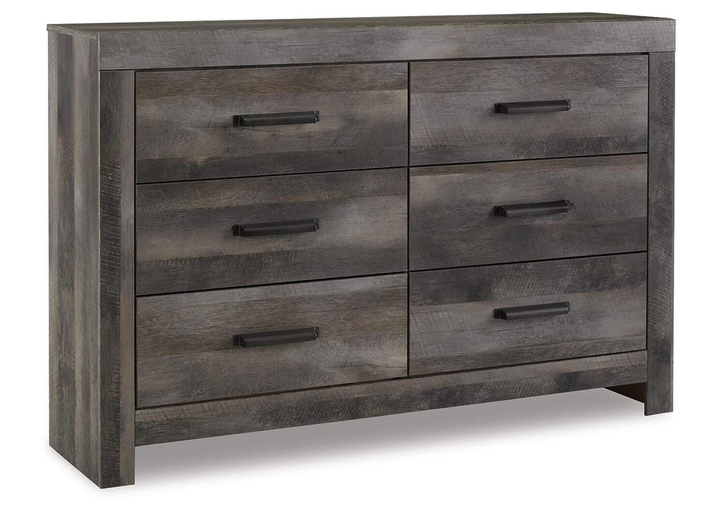 Wynnlow Queen Crossbuck Panel Bed with Dresser