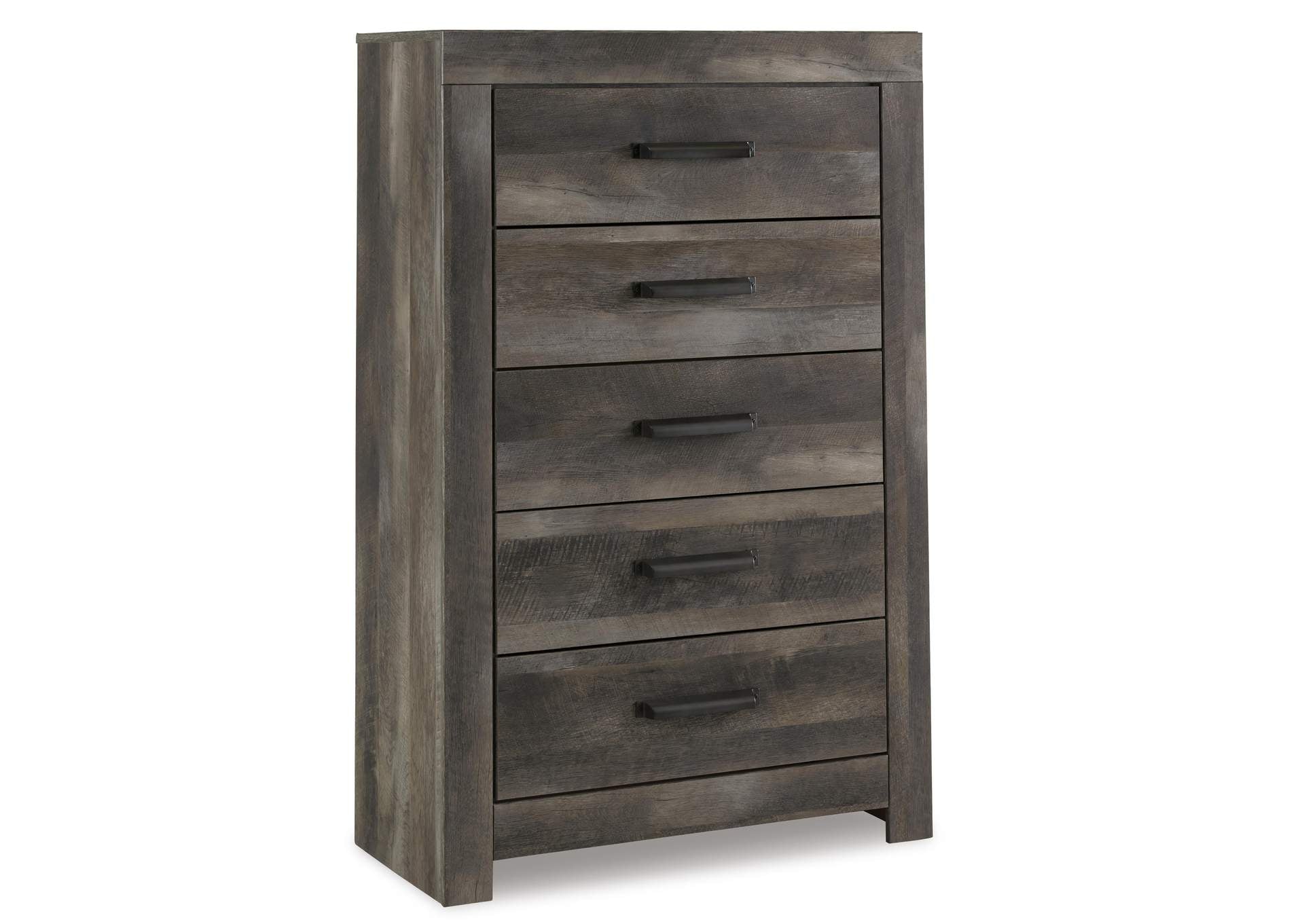 Wynnlow Queen Panel Bed with Mirrored Dresser, Chest and 2 Nightstands
