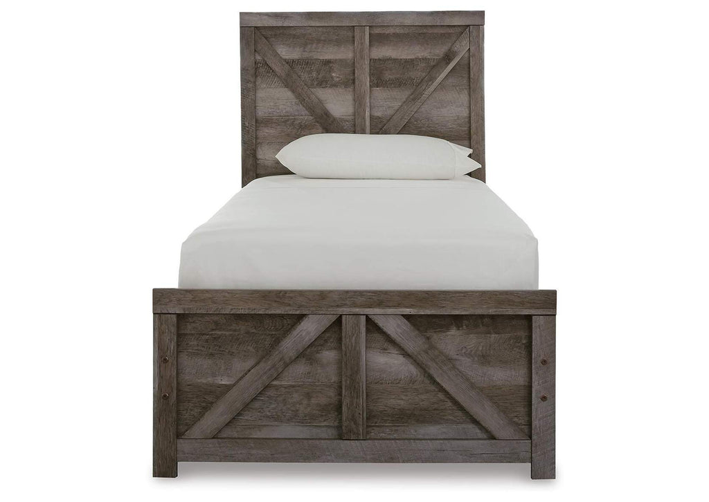 Wynnlow Twin Crossbuck Panel Bed