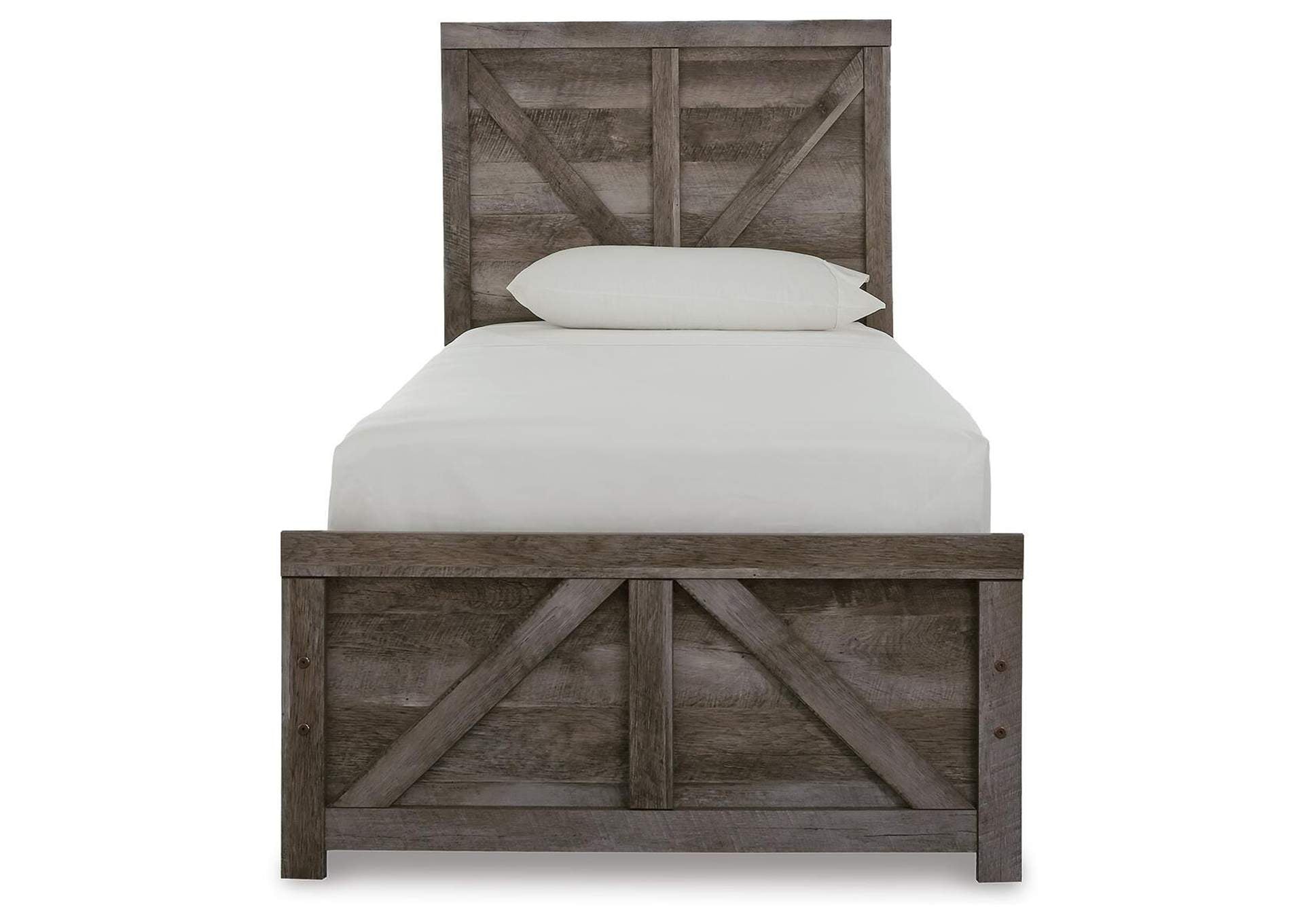 Wynnlow Twin Crossbuck Panel Bed