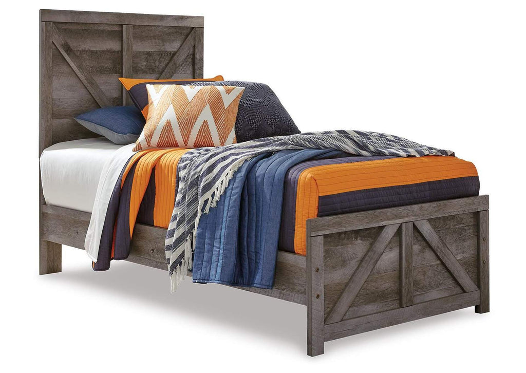 Wynnlow Twin Crossbuck Panel Bed