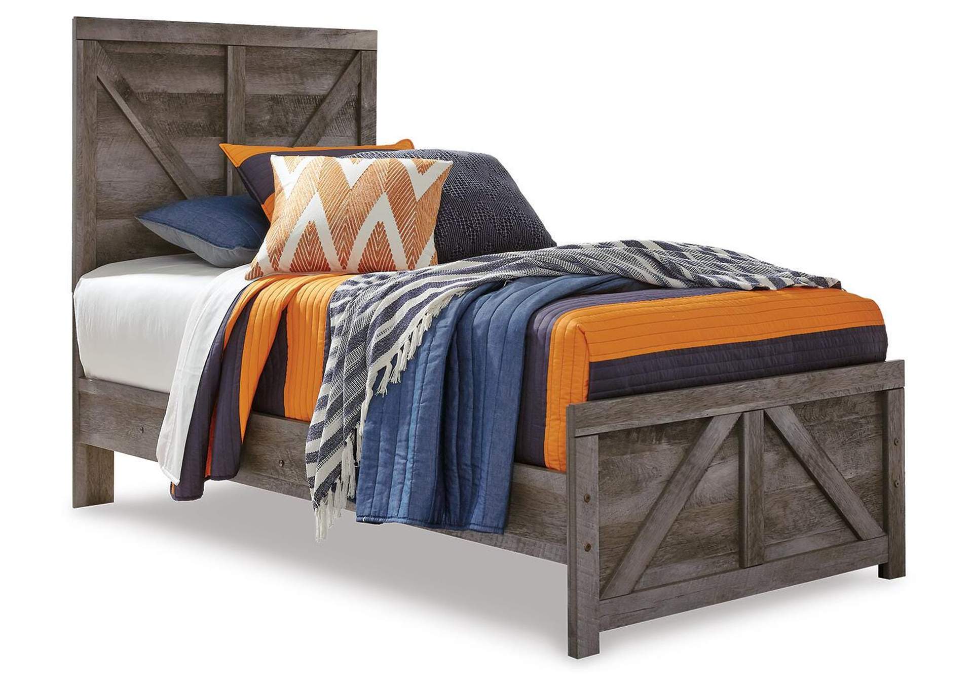 Wynnlow Twin Crossbuck Panel Bed