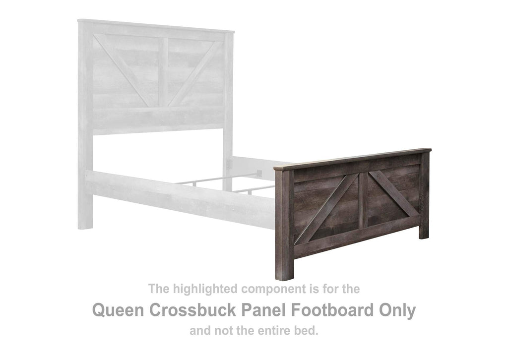 Wynnlow Queen Crossbuck Panel Bed
