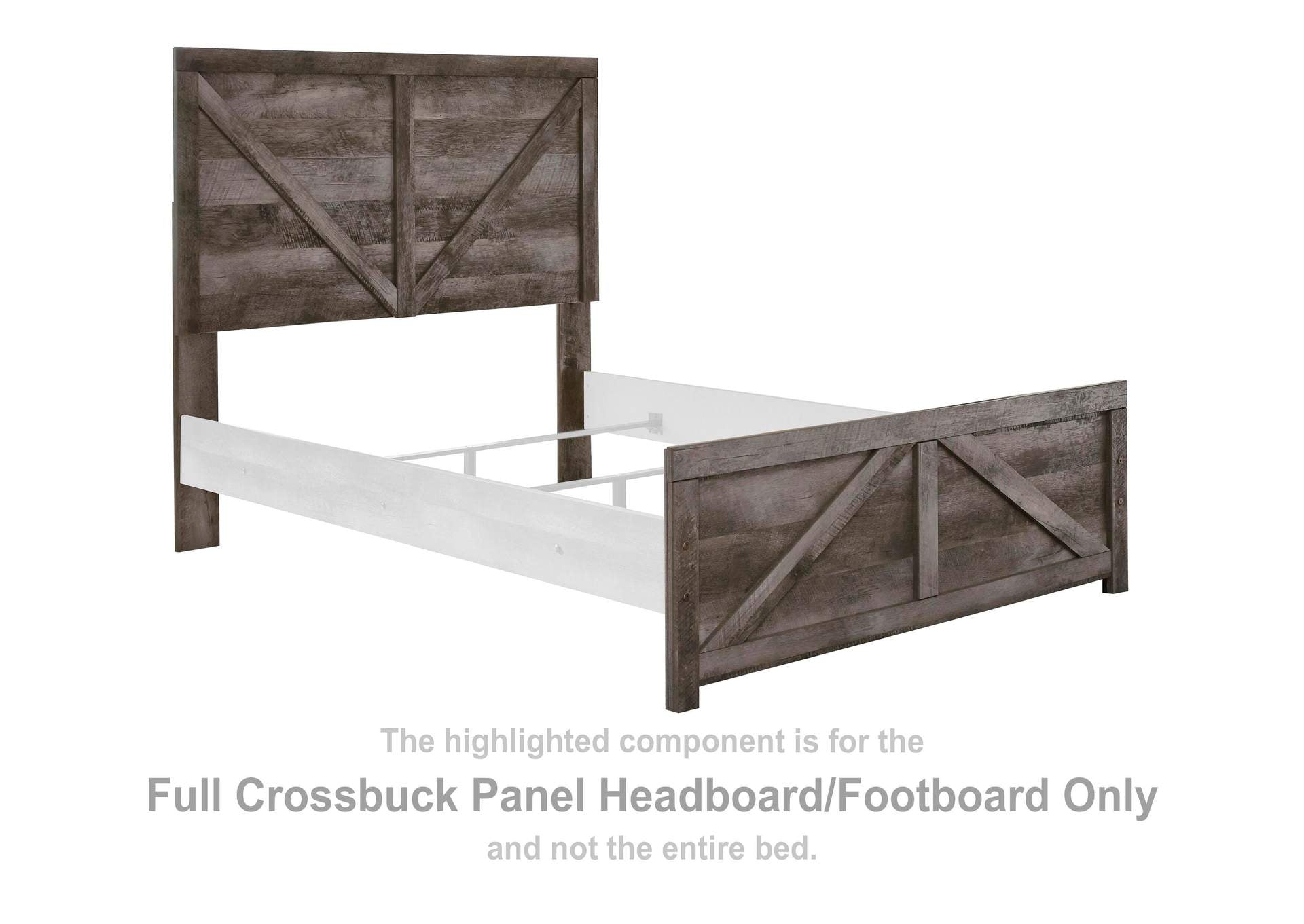 Wynnlow Full Crossbuck Panel Bed