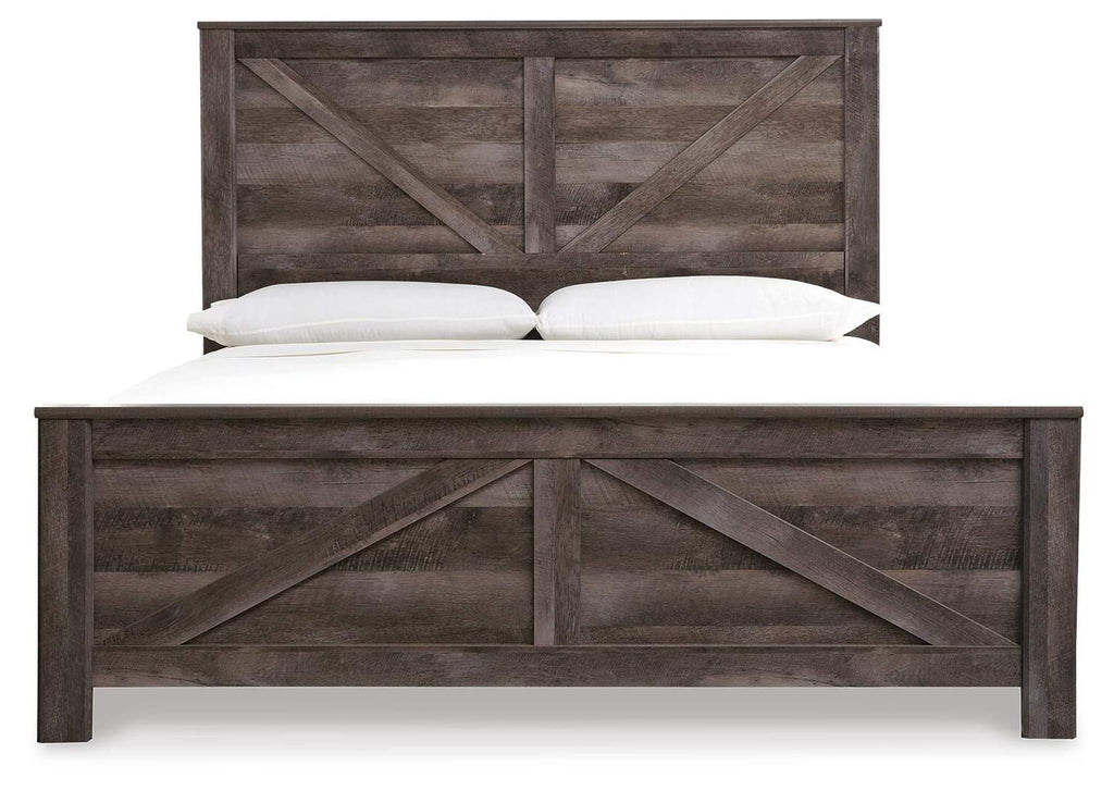 Wynnlow King Crossbuck Panel Bed