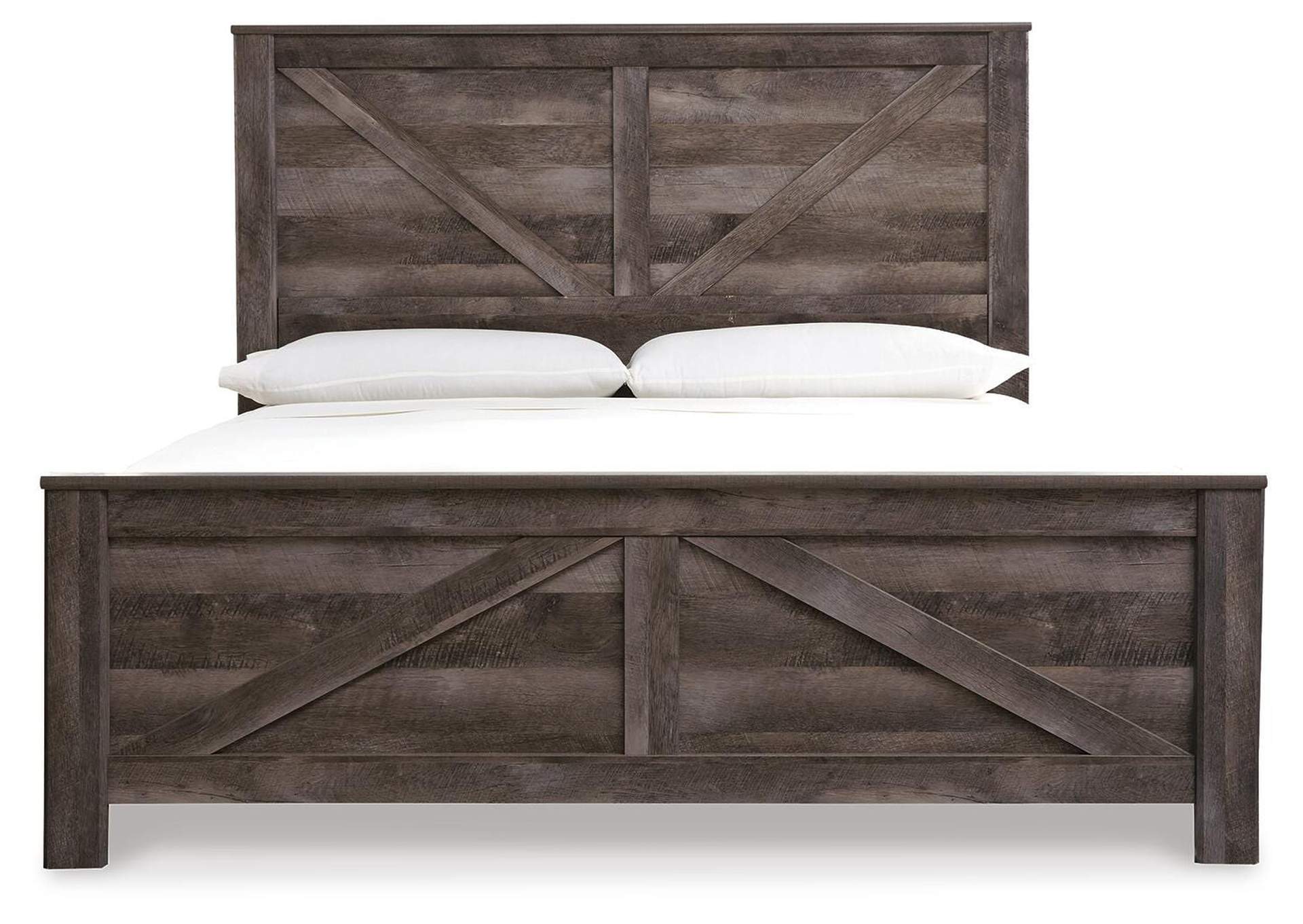 Wynnlow King Crossbuck Panel Bed