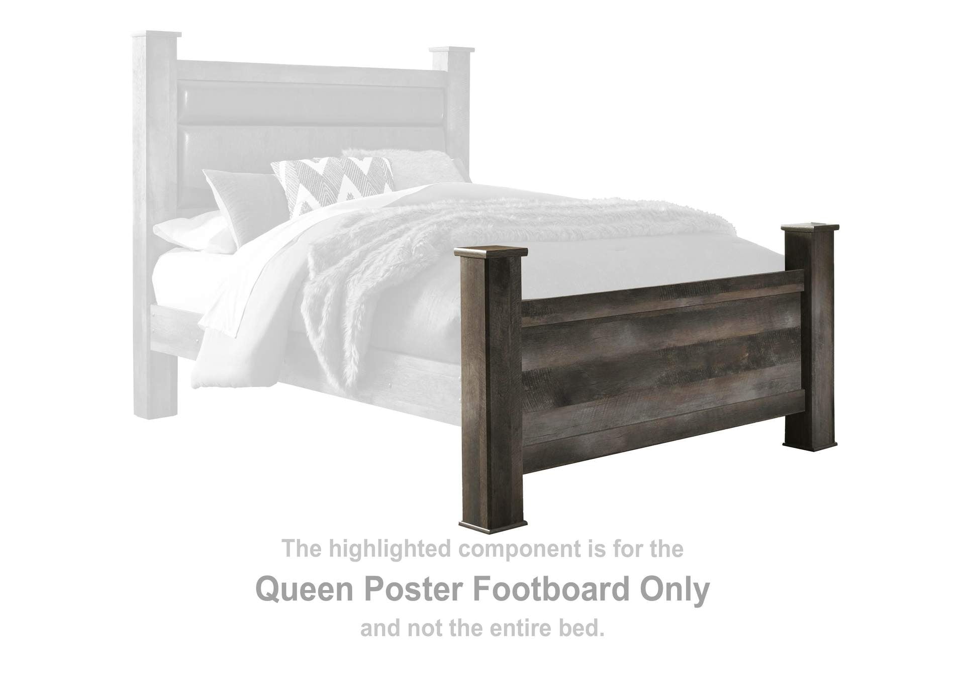 Wynnlow Queen Upholstered Poster Bed