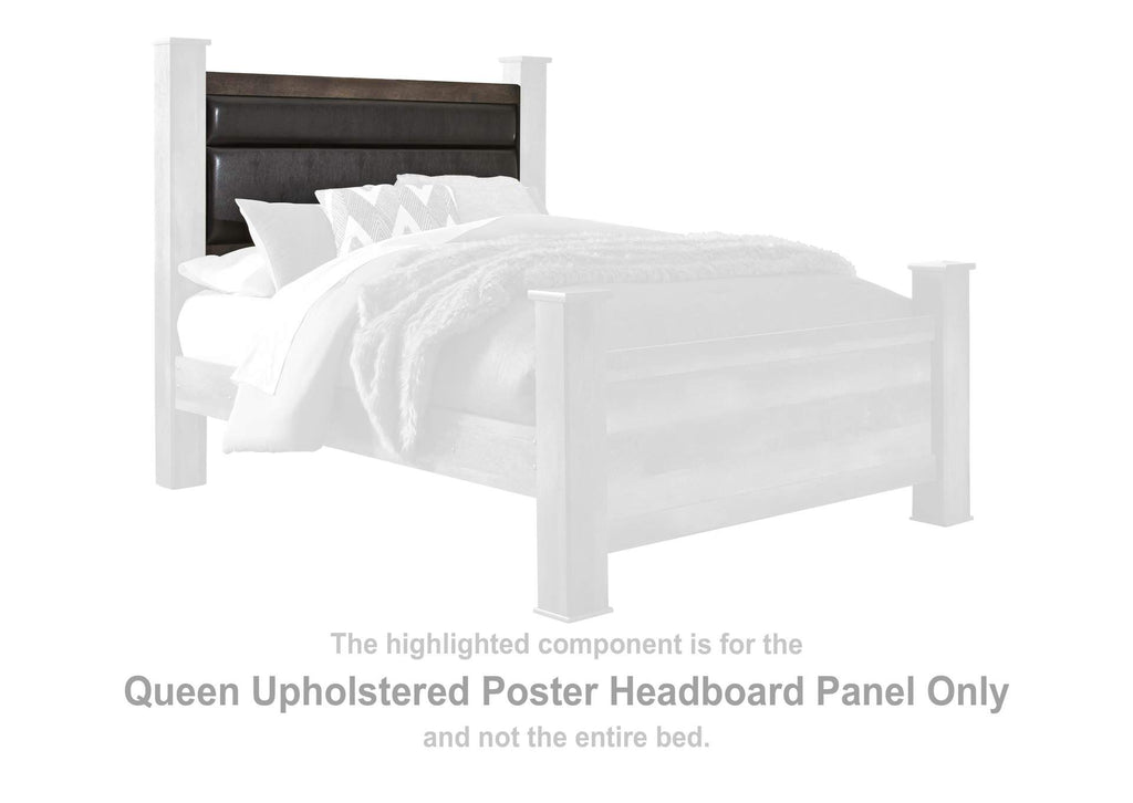 Wynnlow Queen Upholstered Poster Bed