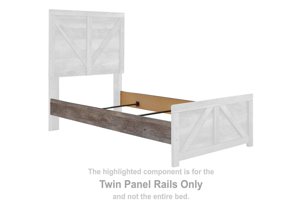 Wynnlow Twin Crossbuck Panel Bed