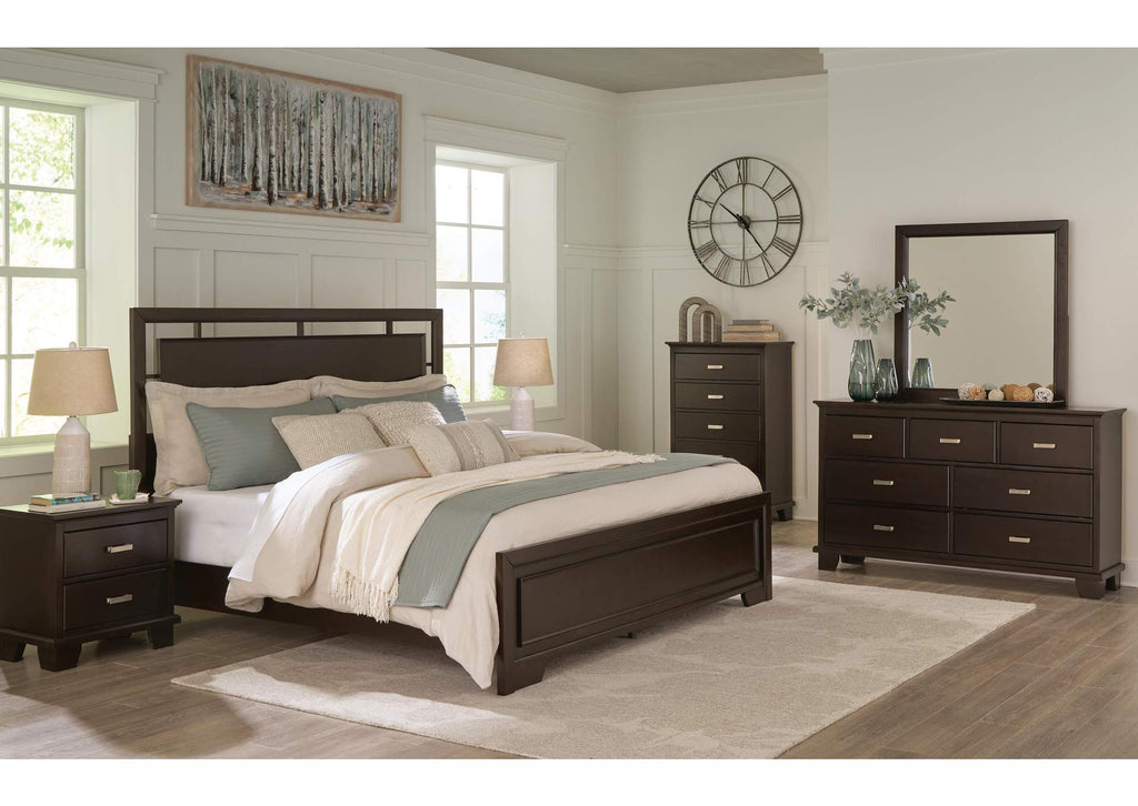 Covetown King Panel Bed with Dresser and Nightstand