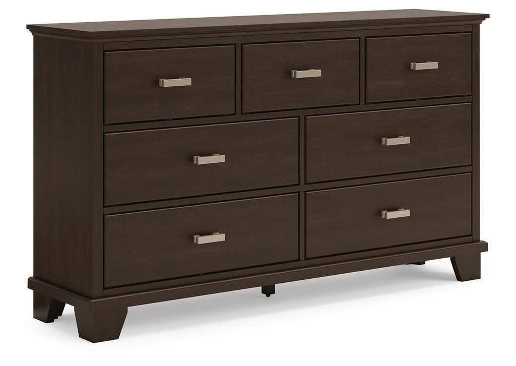 Covetown Twin Panel Bed, Dresser and 2 Nightstands angled view