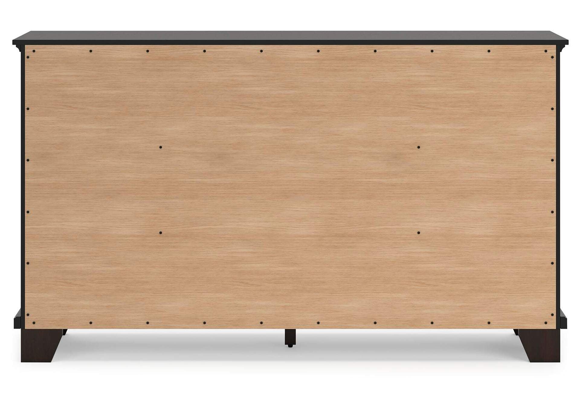 Covetown California King Panel Bed, Dresser and 2 Nightstands