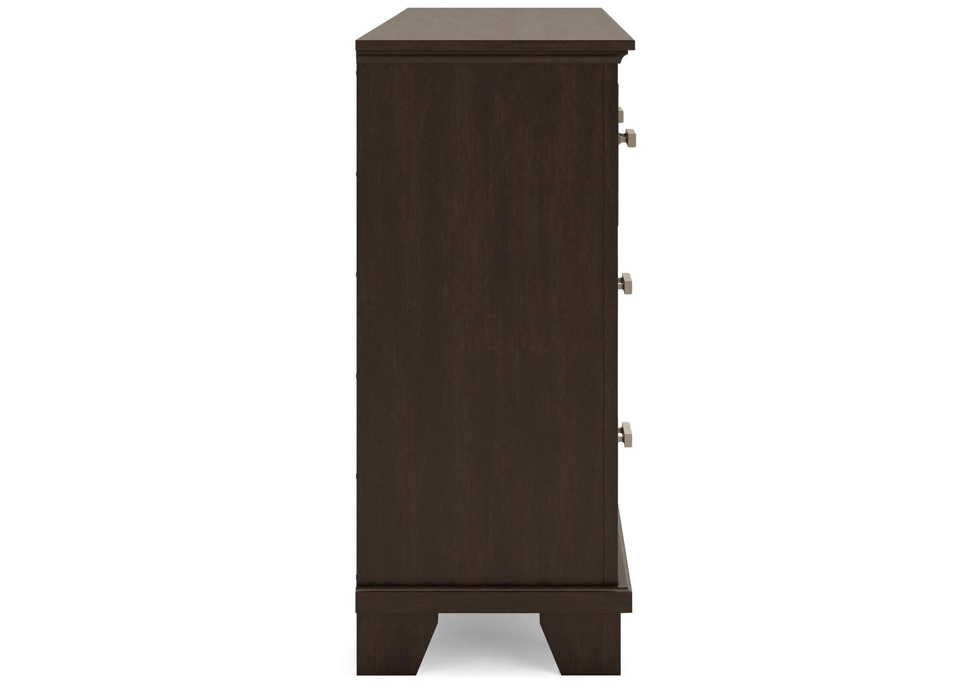 Covetown King Panel Bed with Dresser and Nightstand side view