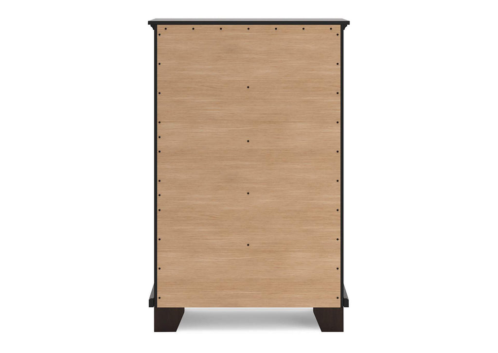 Covetown Twin Panel Bed with Mirrored Dresser, Chest and Nightstand