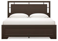 Covetown King Panel Bed with Mirrored Dresser