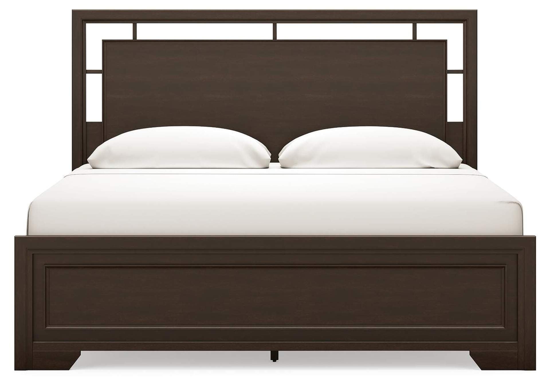 Covetown King Panel Bed, Dresser and 2 Nightstands front view