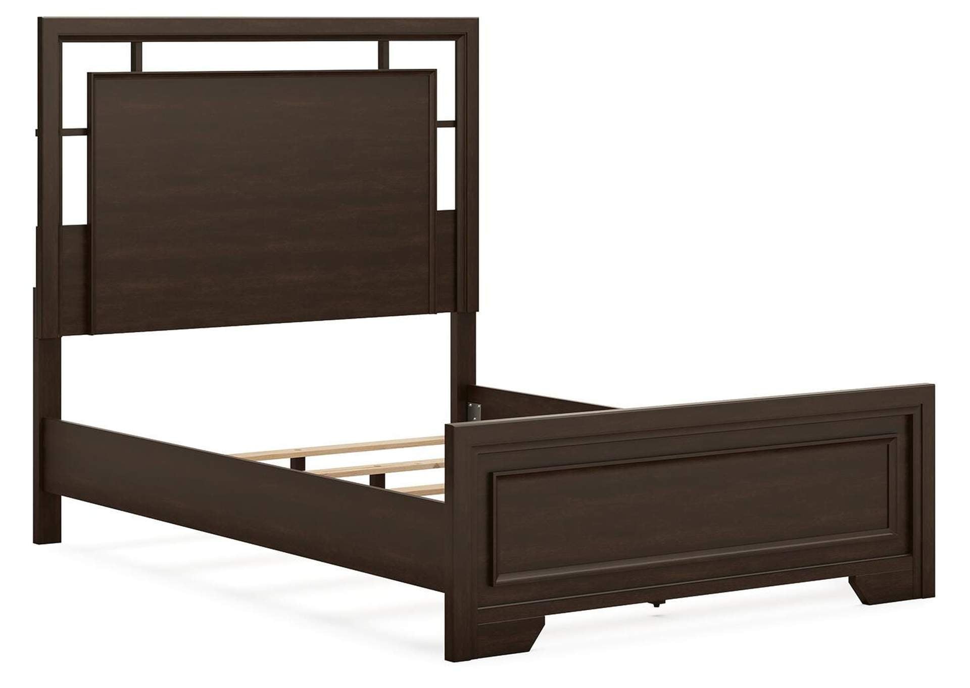 Covetown Full Panel Bed, Dresser and 2 Nightstands angled view