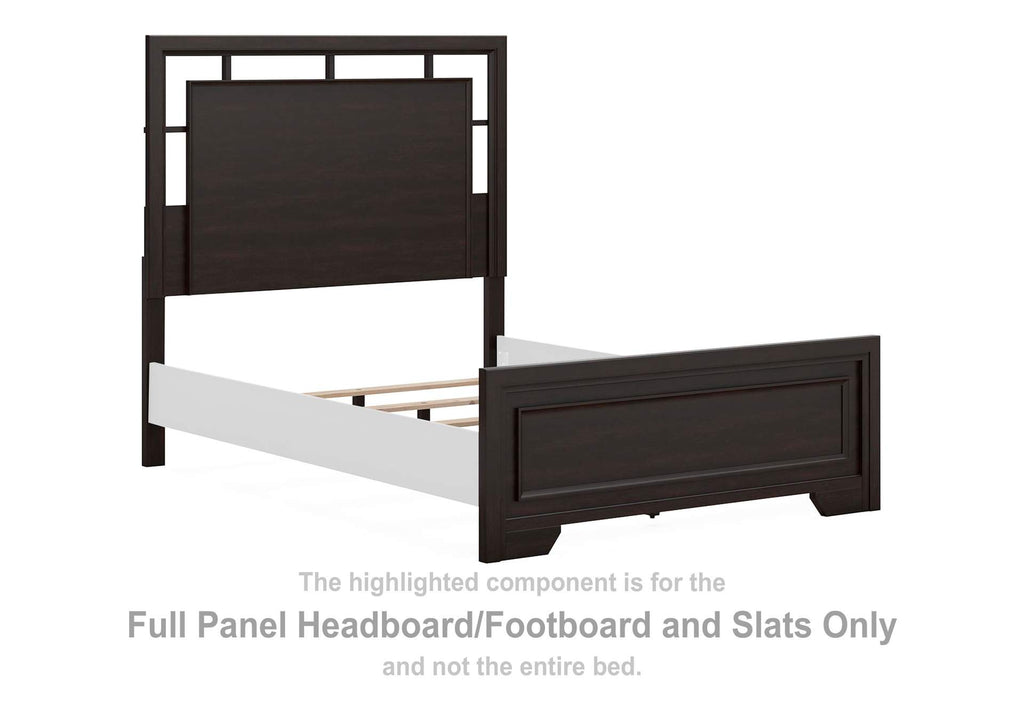 Covetown Full Panel Bed and Nightstand