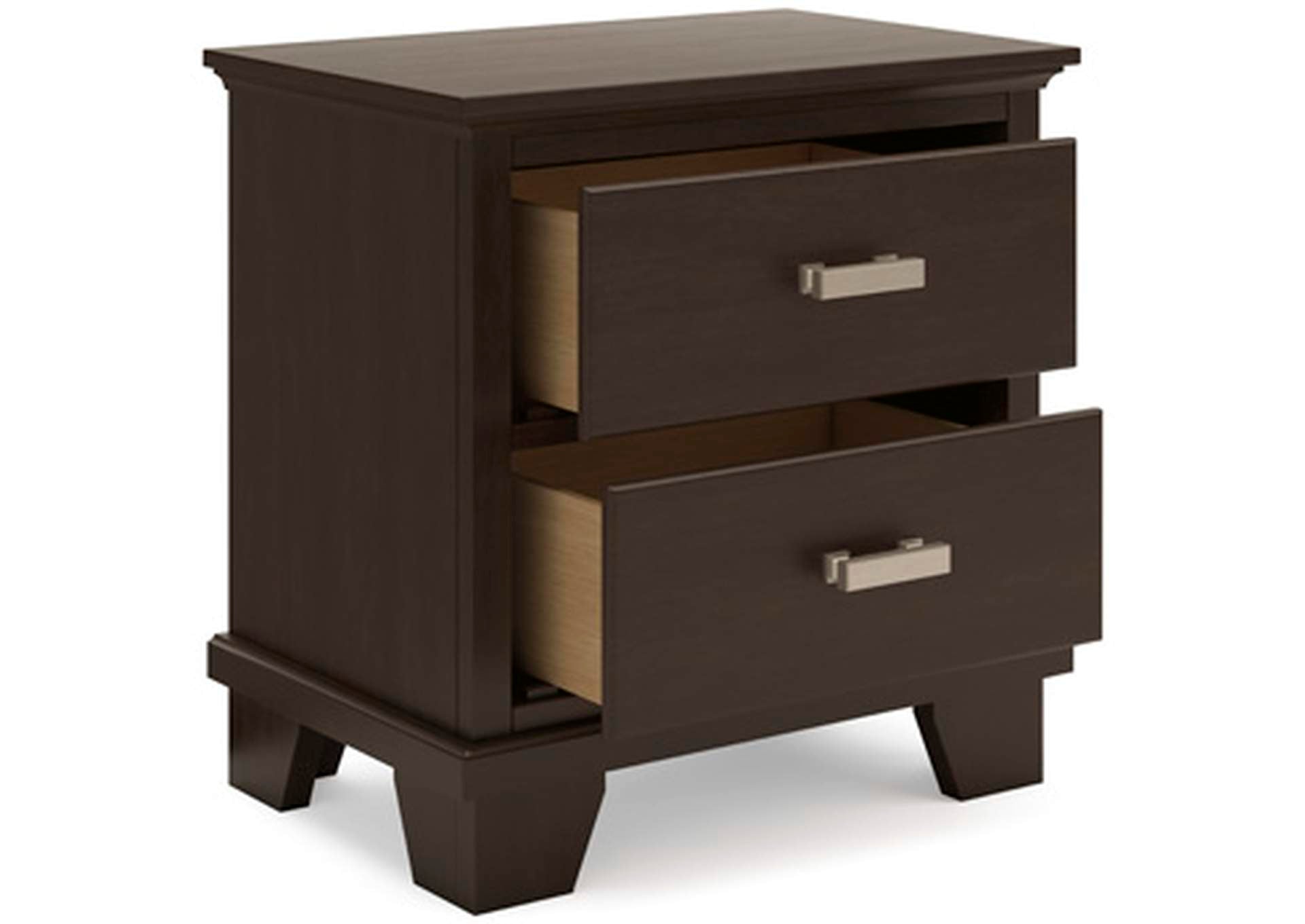 Covetown Twin Panel Bed and Nightstand angled view