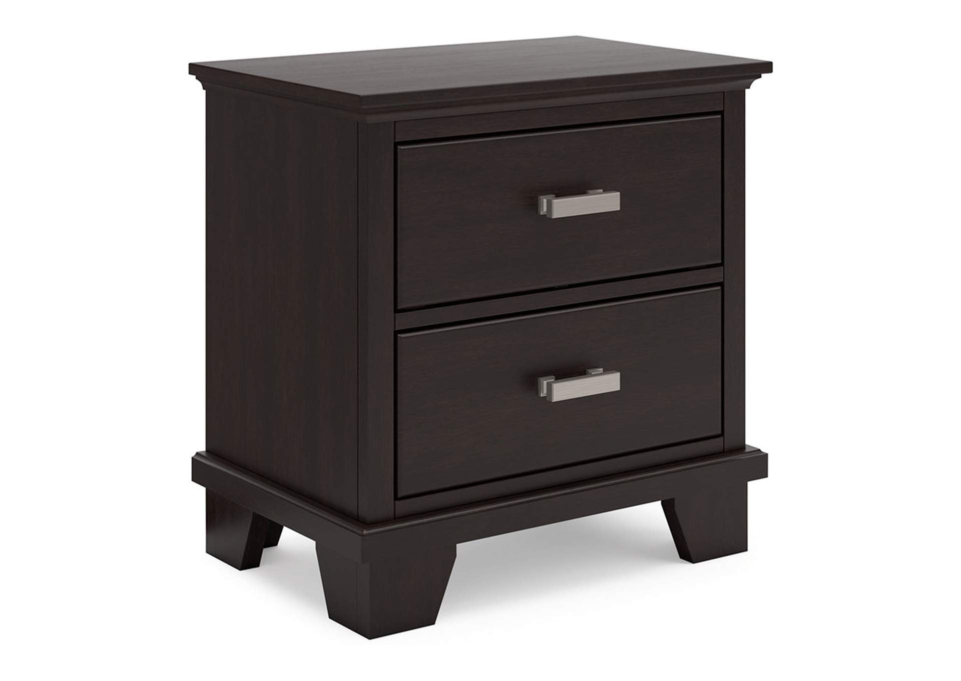 Covetown Twin Panel Bed with Mirrored Dresser and Nightstand angled view