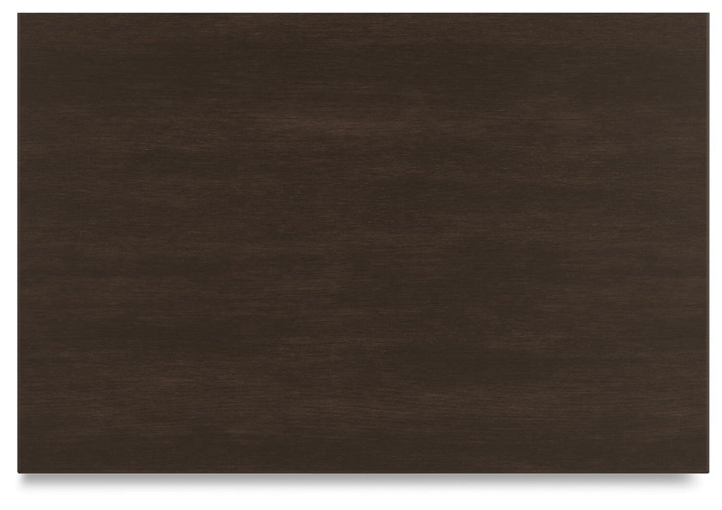 Covetown Nightstand in Dark Brown, top view