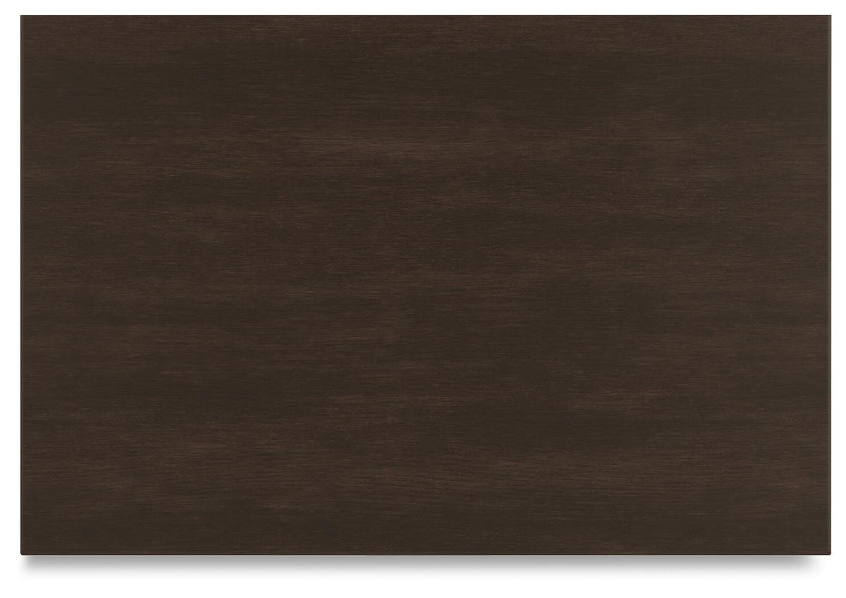 Covetown Nightstand in Dark Brown, top view