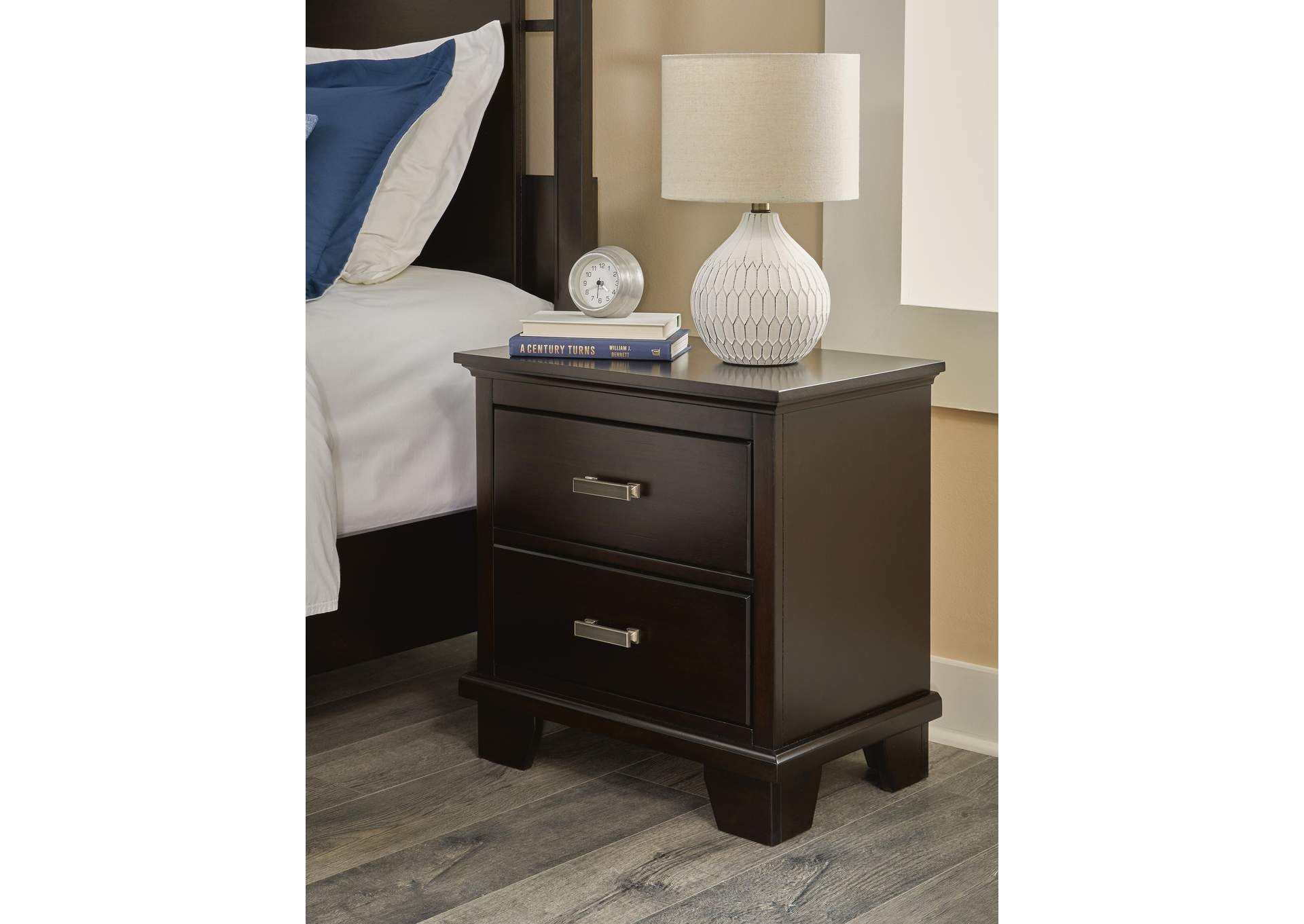 Covetown Full Panel Bed and Nightstand