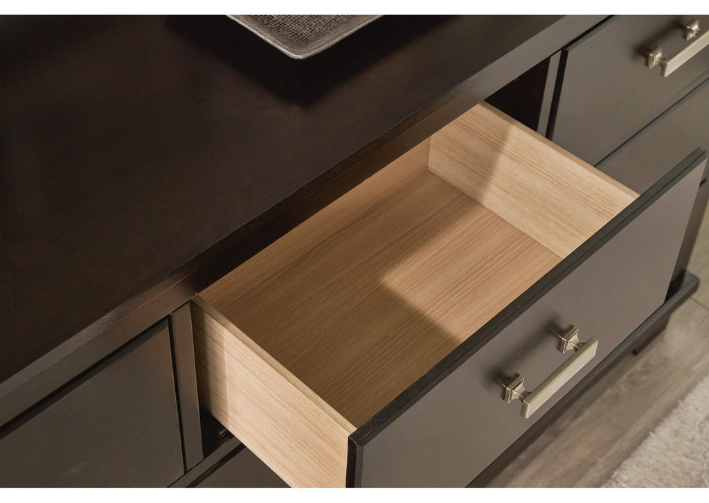 Covetown Twin Panel Bed with Dresser detail