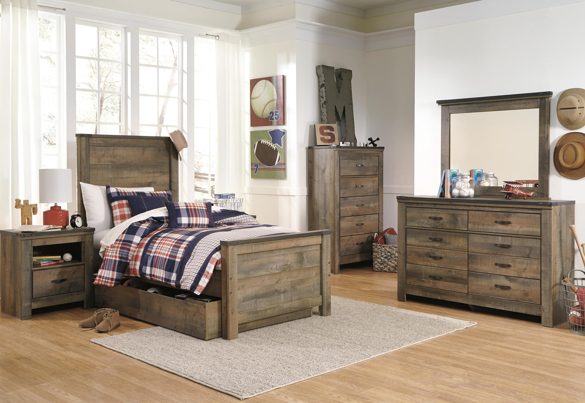 Trinell Twin Panel Bed with 1 Large Storage Drawer - image 10
