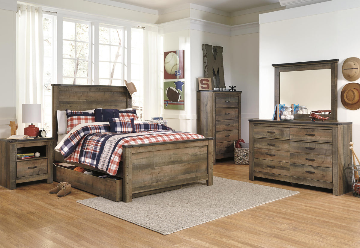 Trinell Full Panel Bed with 2 Storage Drawers - image 21